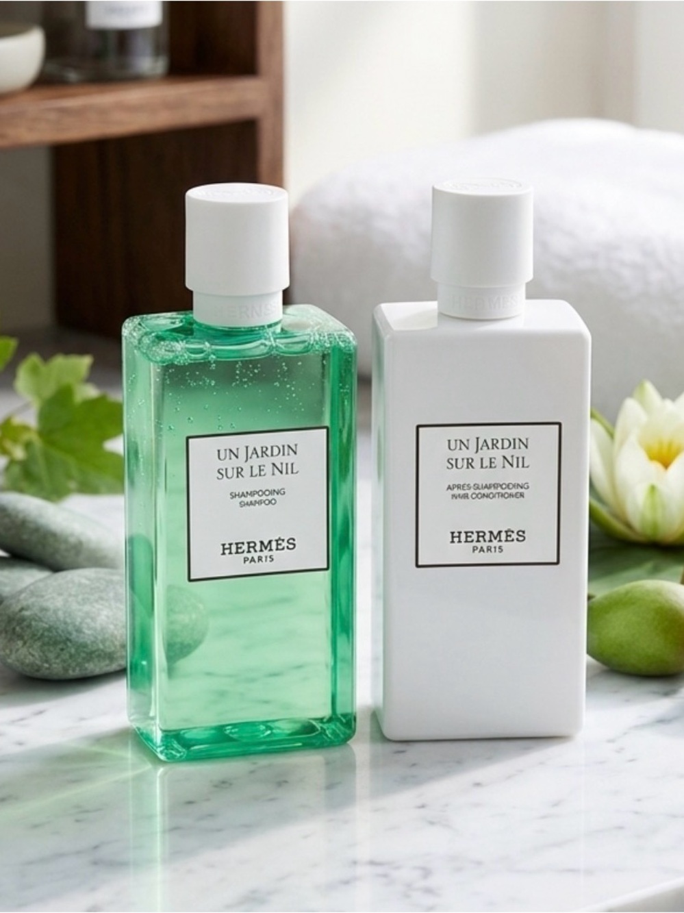 Hermès Un Jardin Sur Le Nil Green Shampoo & Conditioner 200ml each